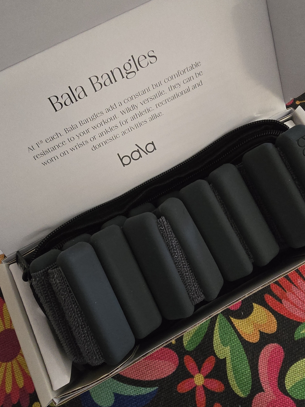 Bala Weighted Bangles in Dark Gray